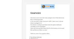 Desktop Screenshot of gearwire.com