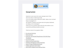 Tablet Screenshot of gearwire.com